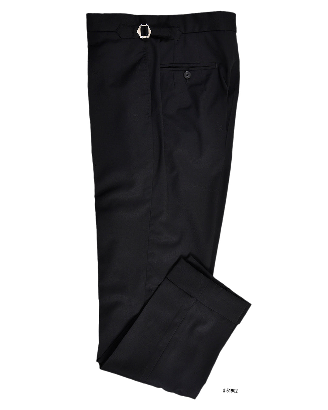 Washable Wool Pants:  Plain Black