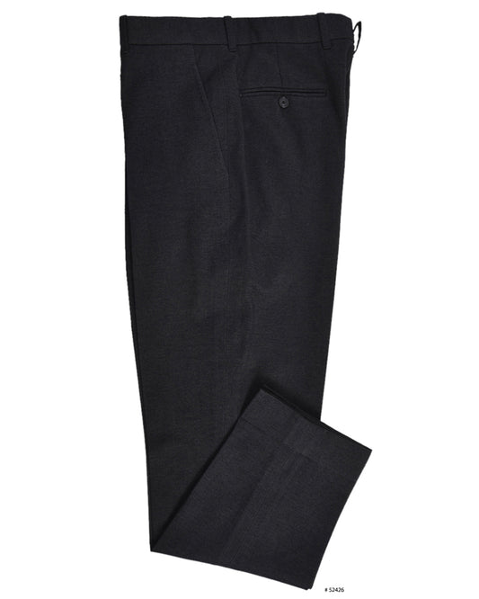 Midnight Grey Cotton Gabardine Twill