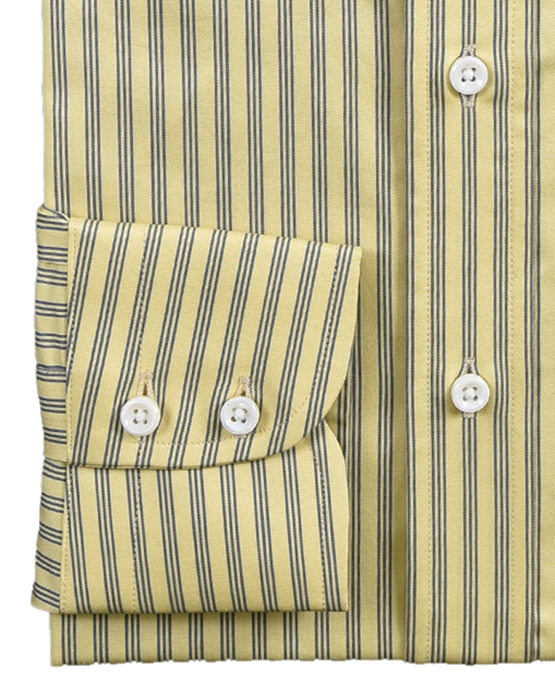 Albini Yellow With Blue Stripes