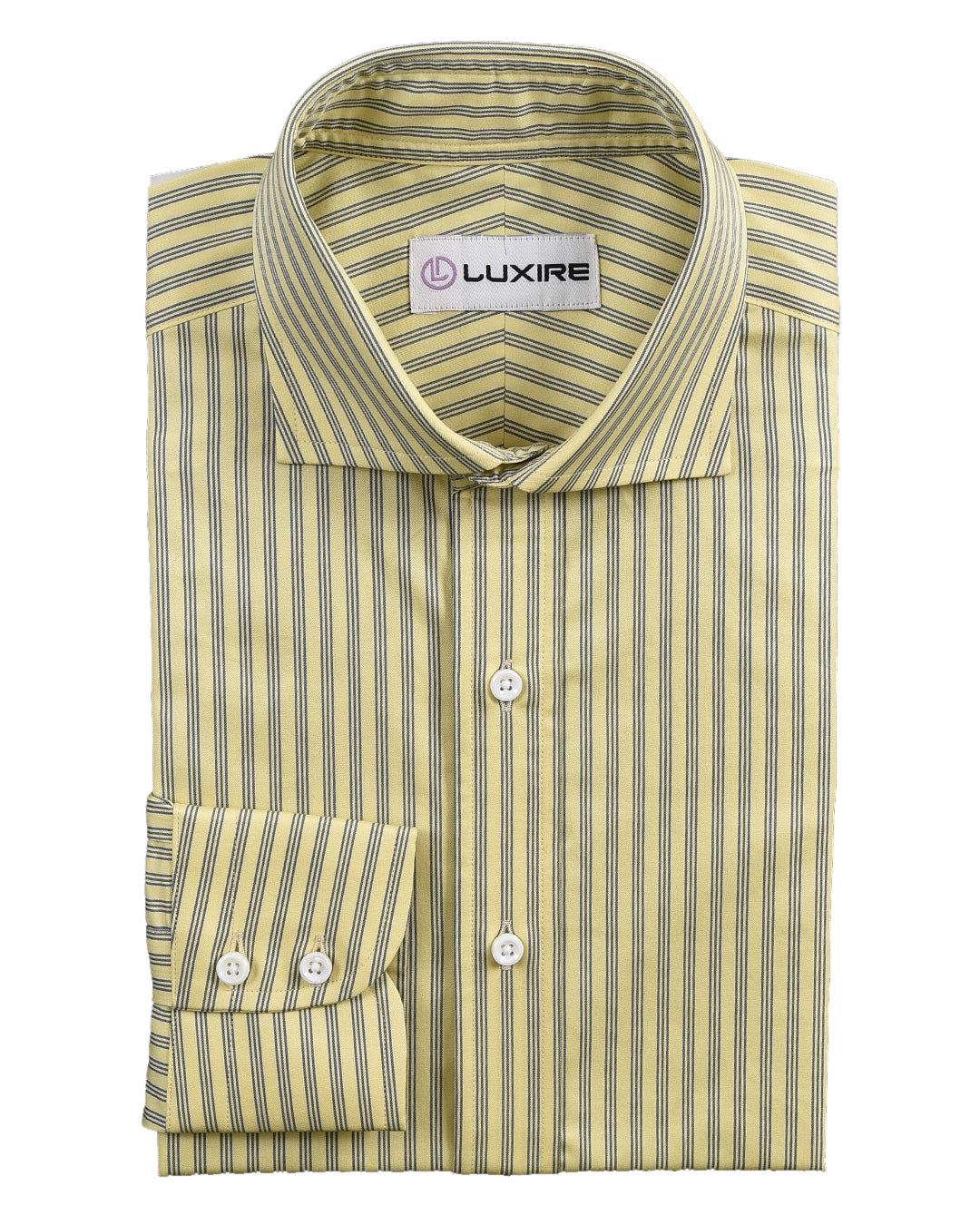 Albini Yellow With Blue Stripes
