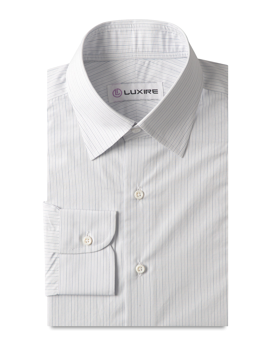 Alumo Light Grey And Light Blue Alternate Stripes - 1