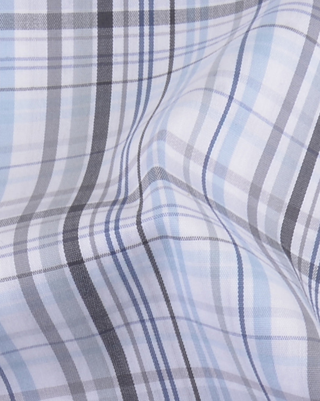 Shades Of Blue Grey Checks - 2