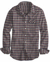 Blue Orange Tartan Checks On Yellow