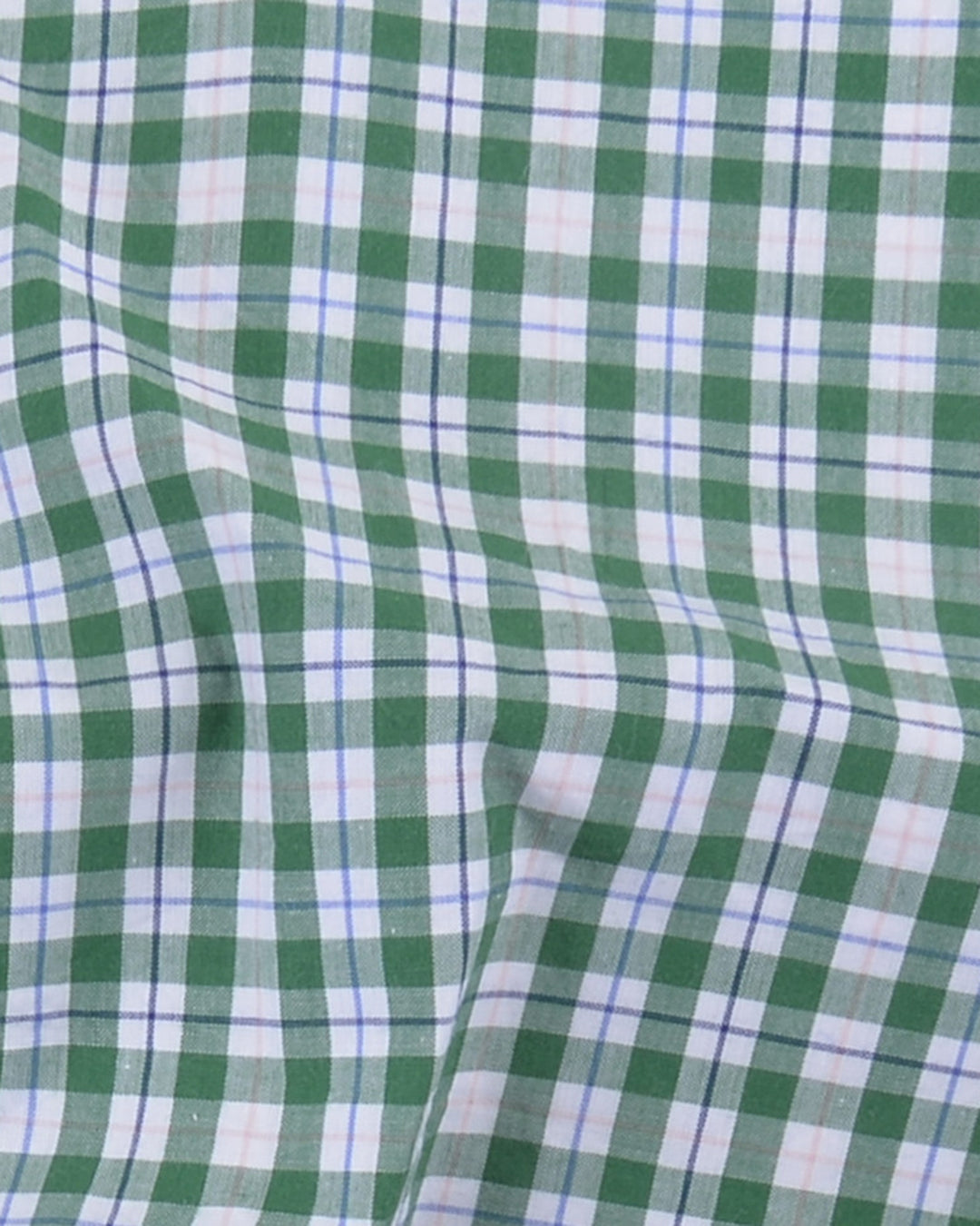 Classic Green Tattersall Checks On White - 4