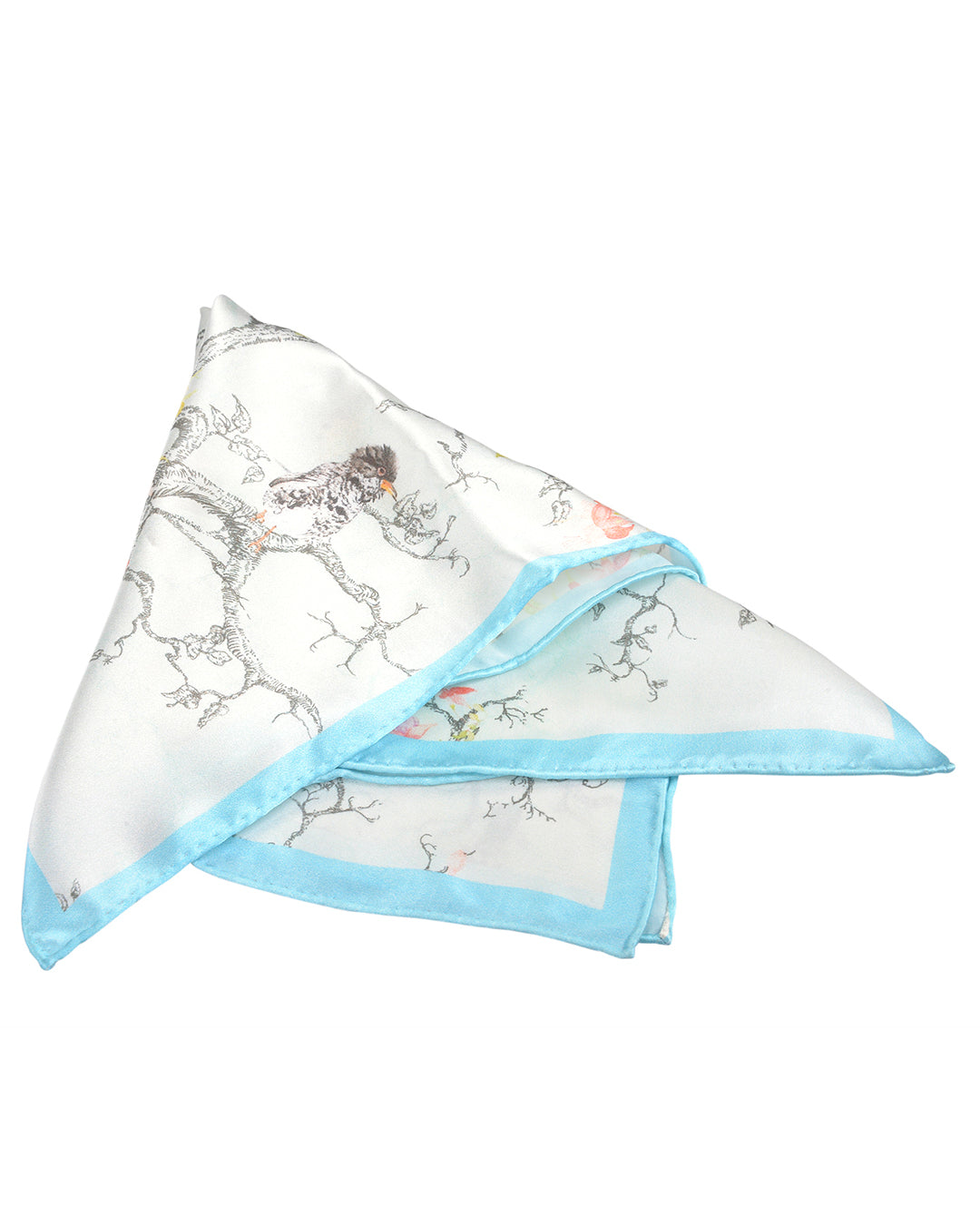 Pocket Square- Birds On Spring - 3