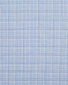 Zegna: Light Blue Tartan Checks Seersucker