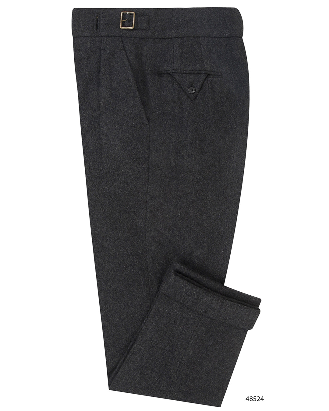 Charcoal Grey 100% Wool Flannel - 1