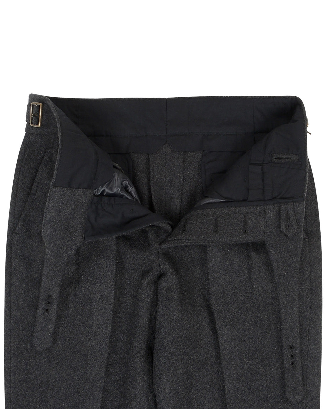 Charcoal Grey 100% Wool Flannel - 4
