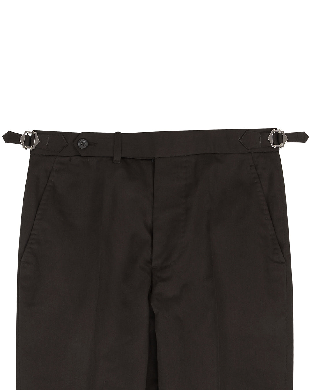 Chocolate Brown Soft Plain Chinos - 3