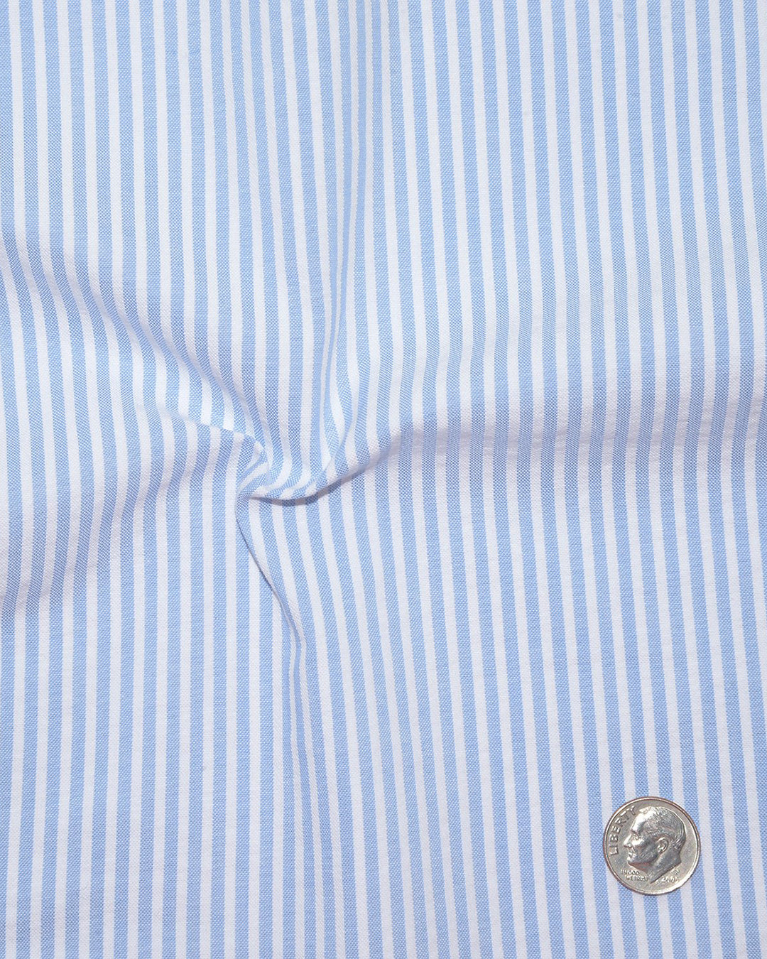 Arctic Blue White Stripes Seersucker Shirt