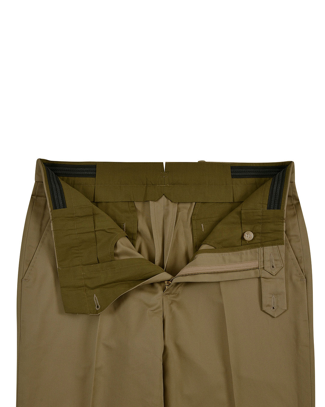British Khaki Cotton Dress Pant - 3