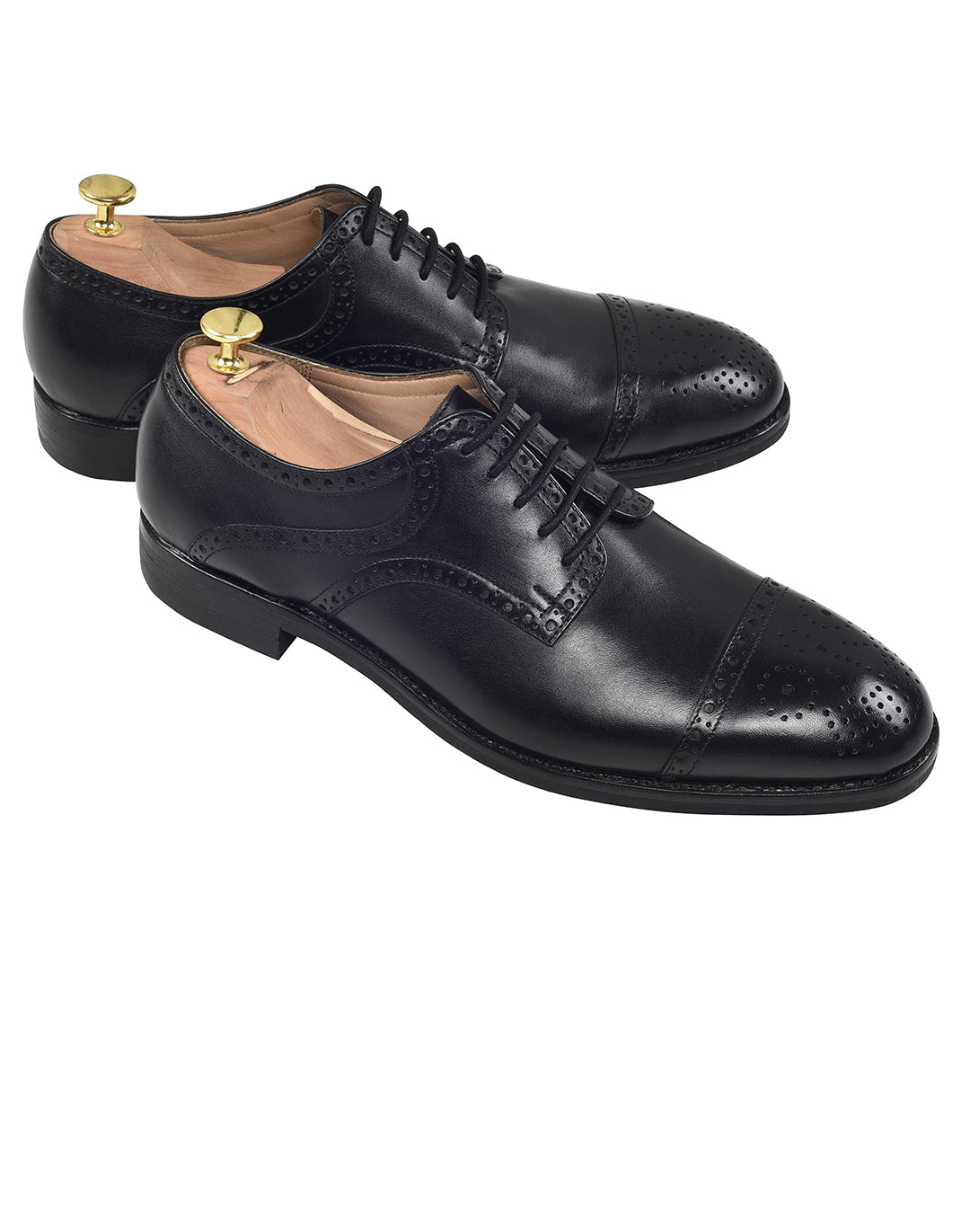 Brogue Captoe Oxfords Black