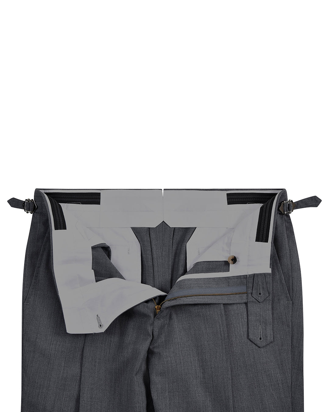 Mid Grey Wool Dress Pant - 3