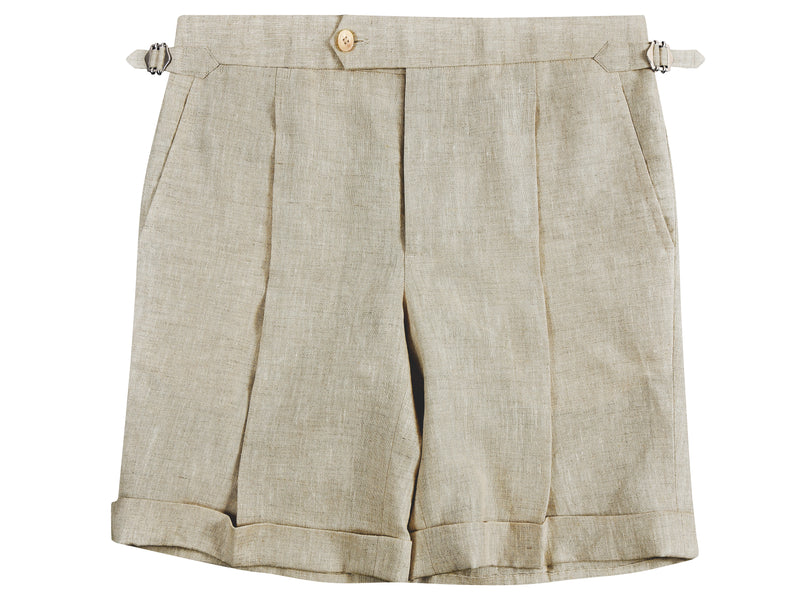 100% Linen Suiting Muslin Shorts