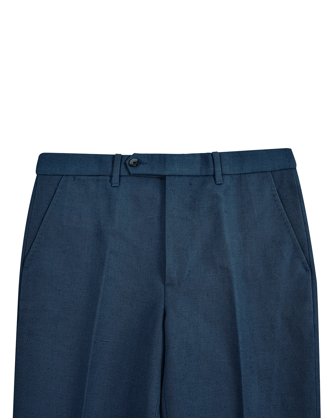 Linen Cotton Canvas: Steel Blue Dress Pant - 2