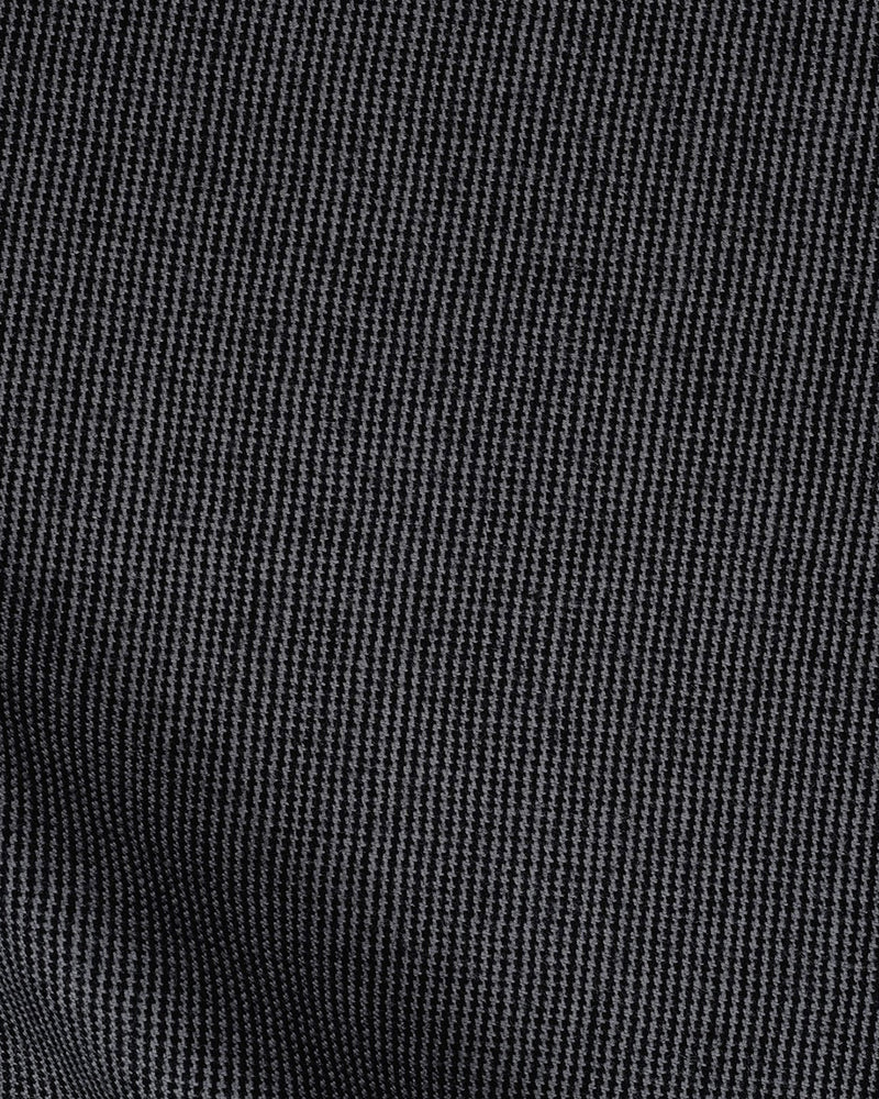 Dugdale Black Grey Houndstooth