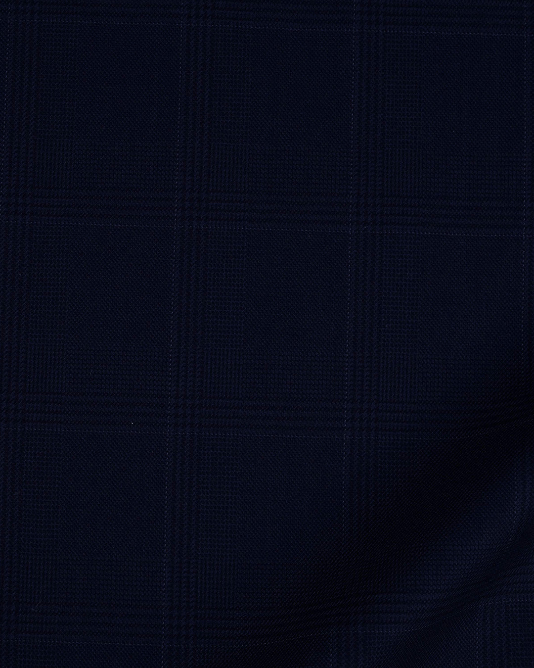 Drago: Super 160s Navy Prince of Wales Checks Dress Pant - 7