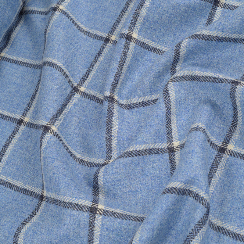 Cap Tweed in Blue Windowpane (4386327298103)