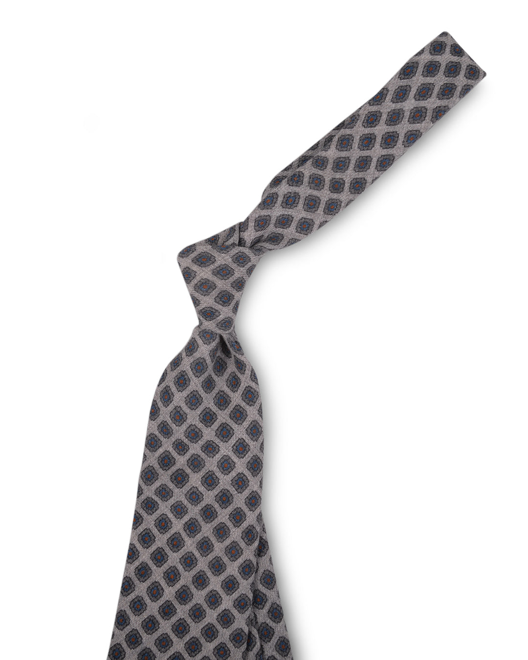 Grey Floral Tie