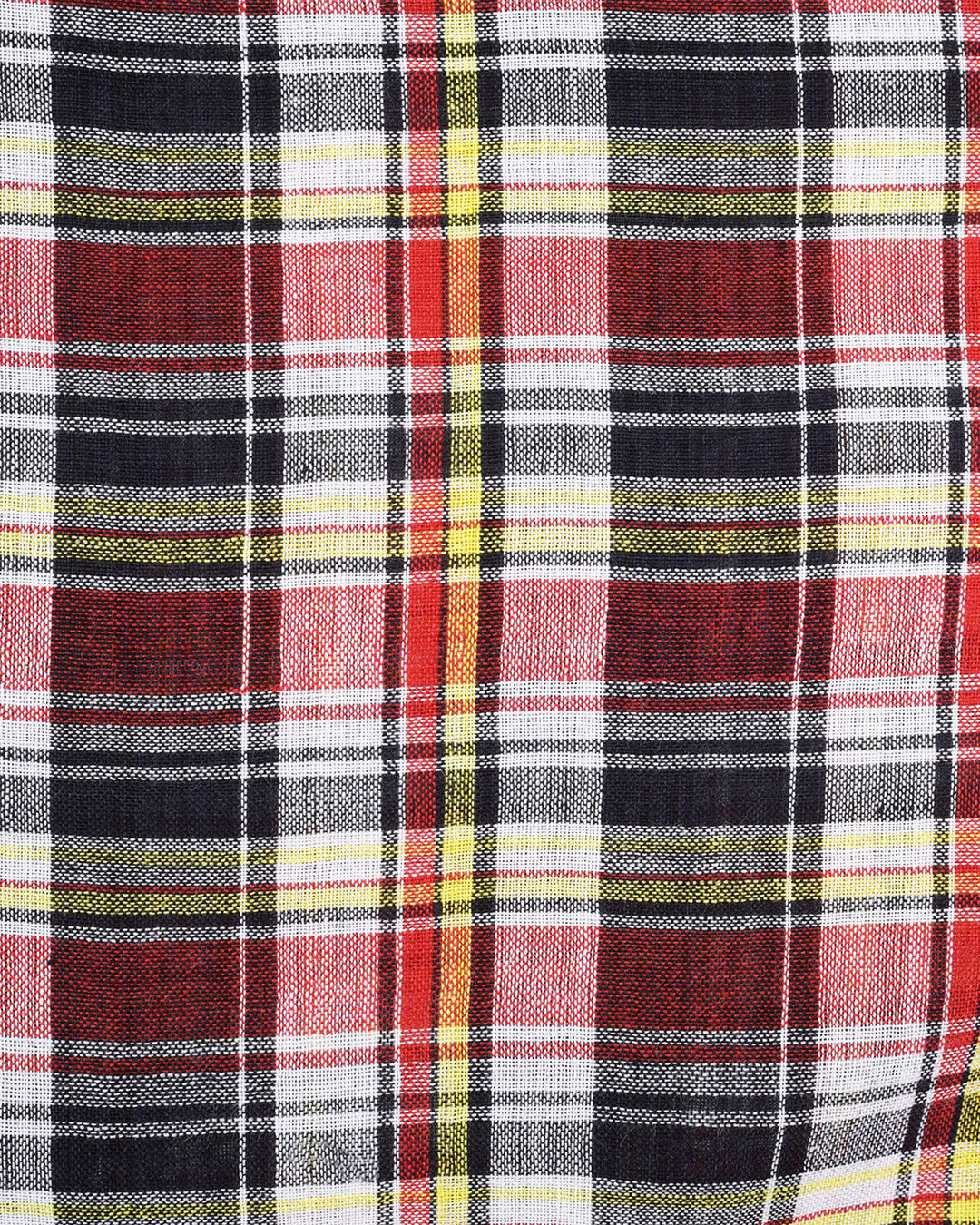 Black Red Bleeding Madras Checks - 4