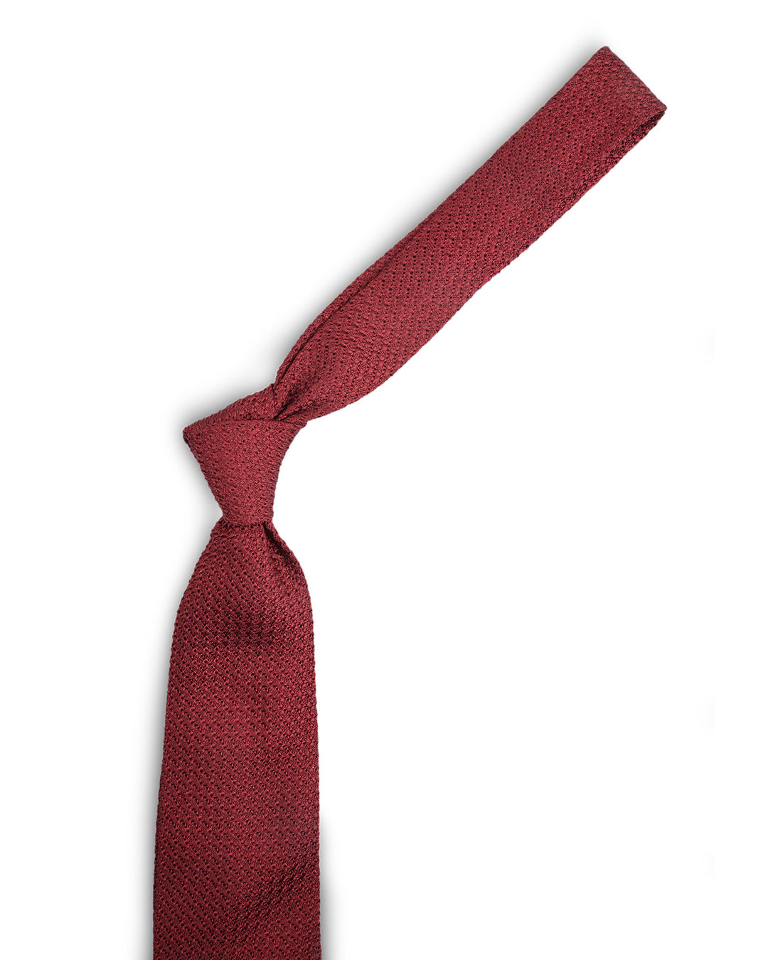 Garza Fine Maroon Tie