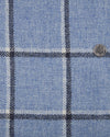 Dugdale Light Blue Windowpane Tweed