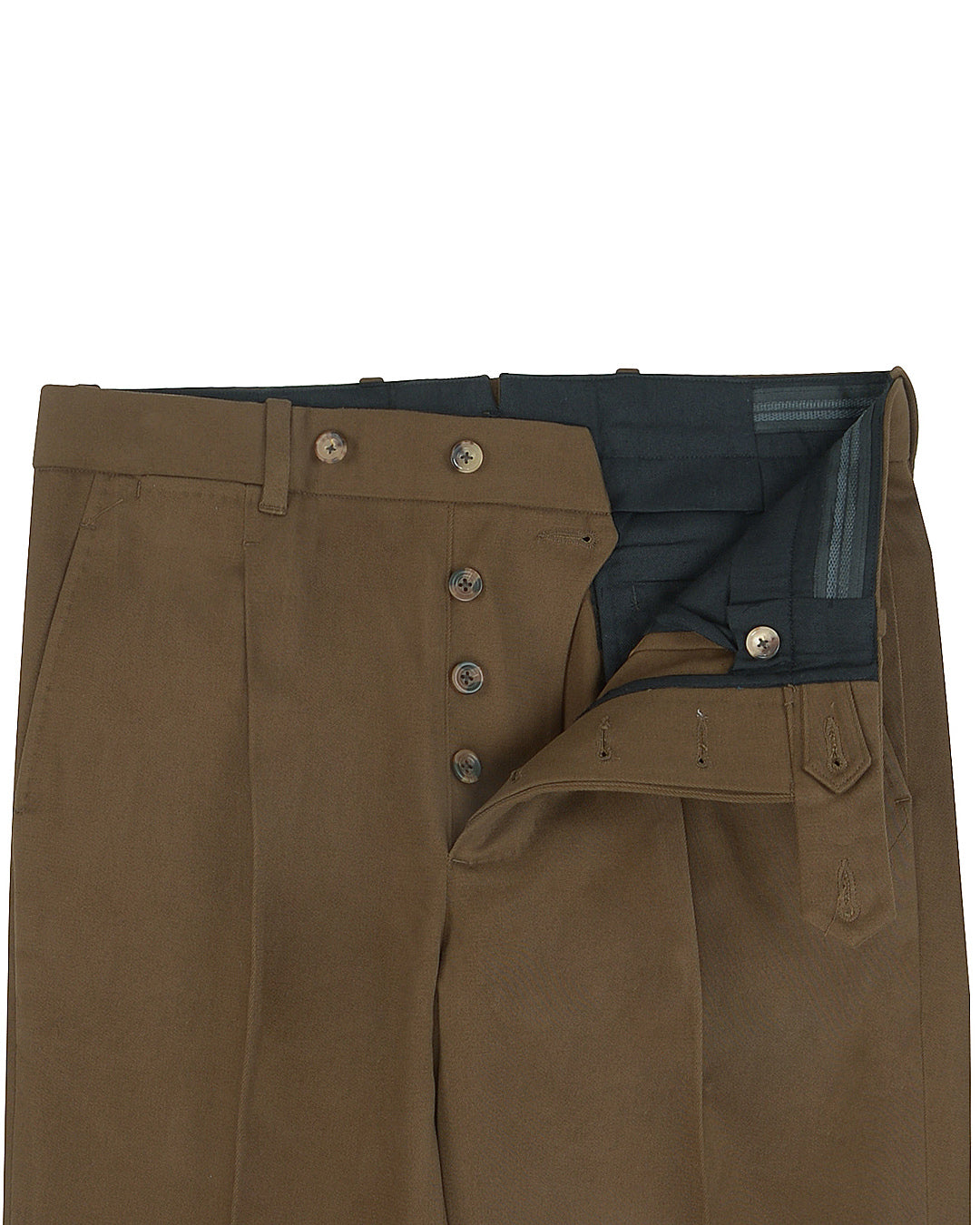 Dacota Soft Dark Brown Stretch Twill Pants