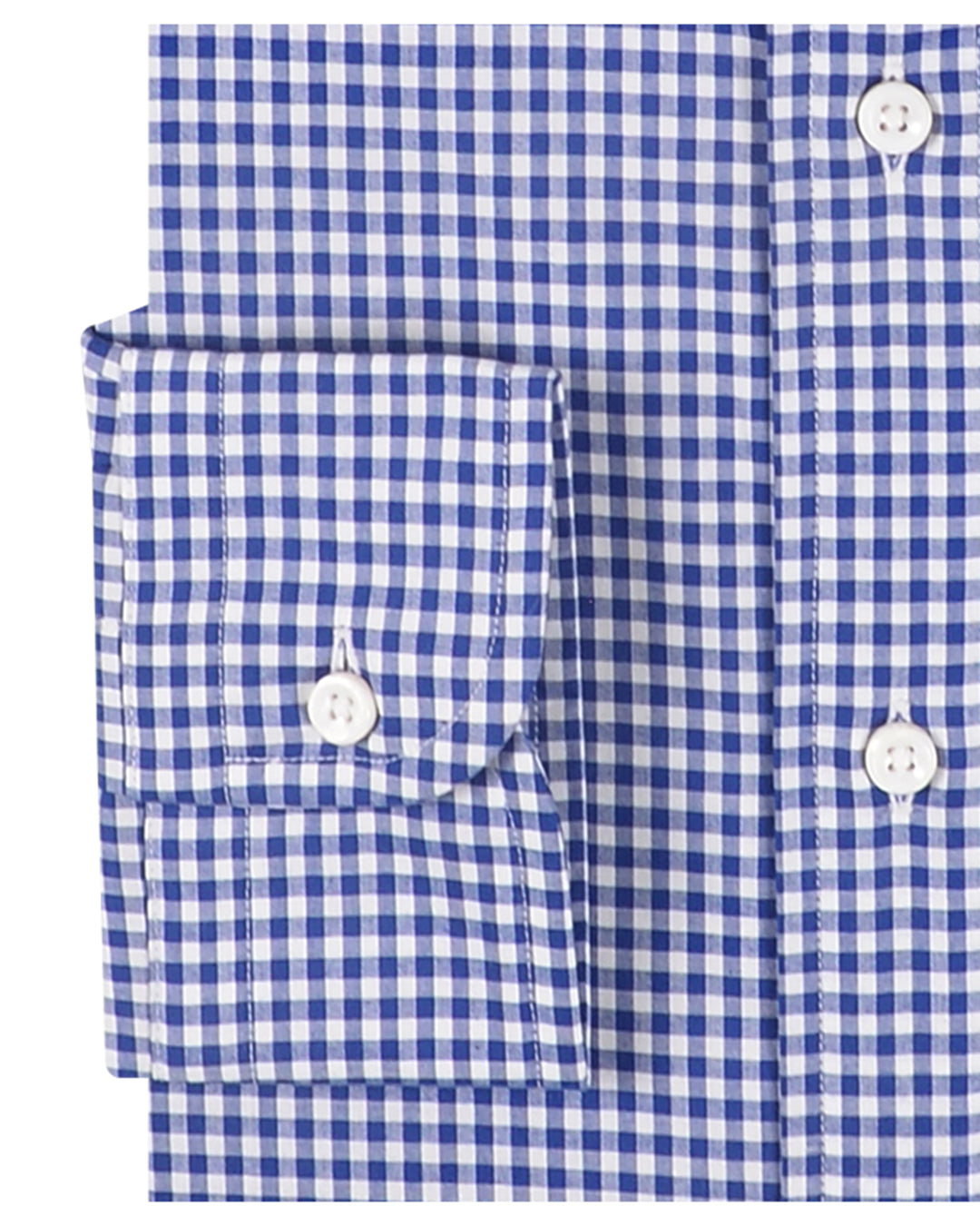 Dark Estate Blue Gingham on White - 3