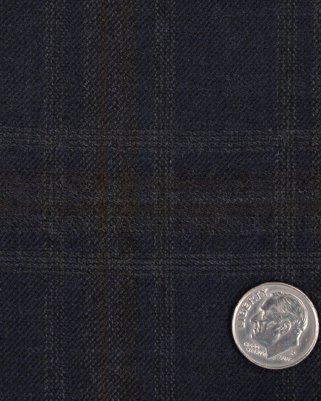 EThomas Wool Cashmere: Dark Blue Tartan  Jacket
