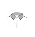 No Placket with Edge Stitch Placket