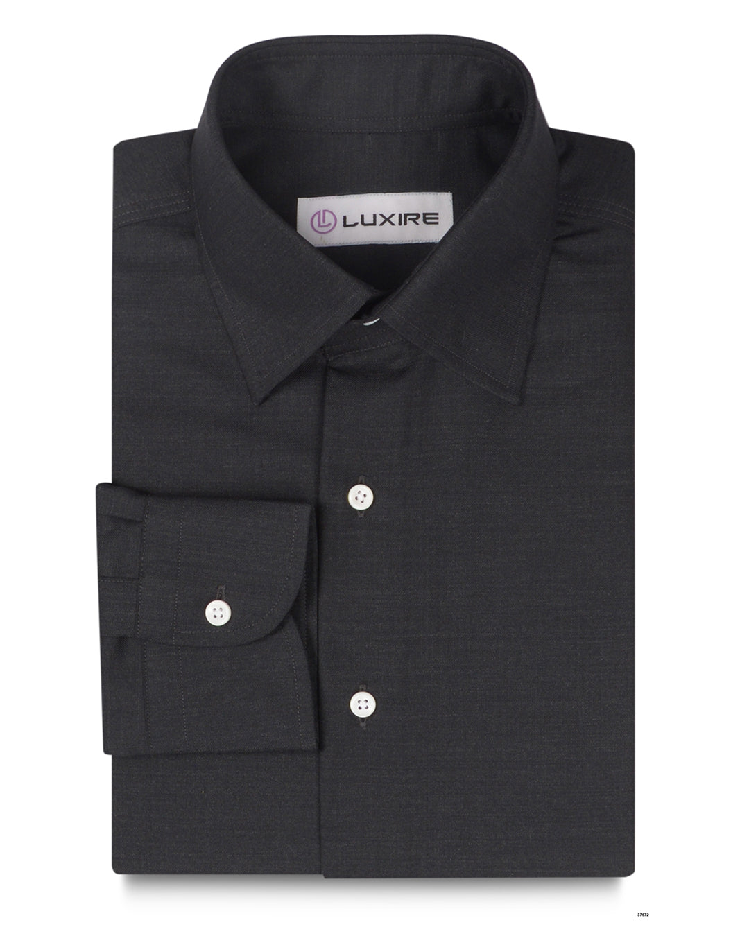 Soft Midnight Grey Twill - 1