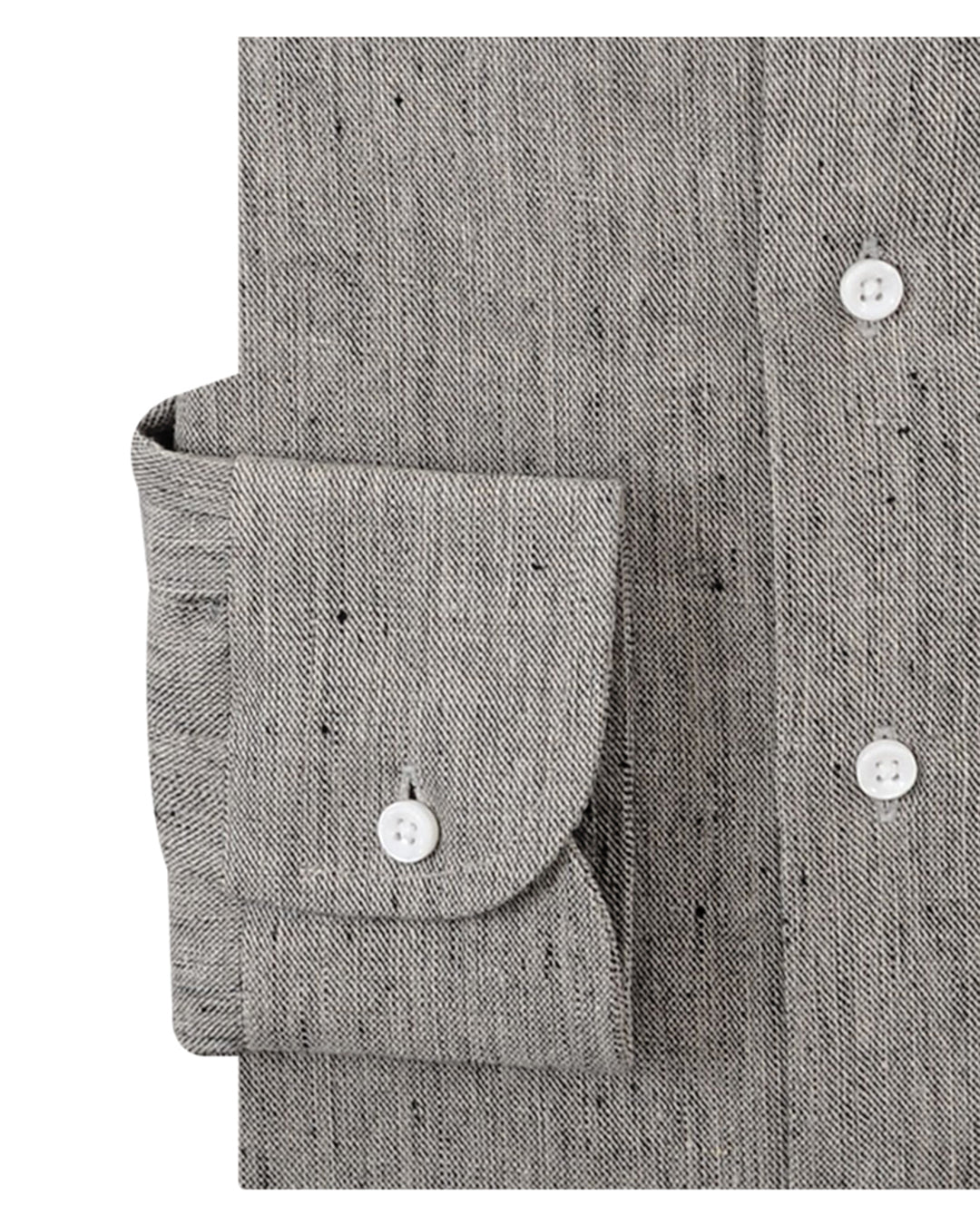 Linen: Raw Slubby Ecru Black - 3