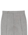Light Grey Wool Flannel