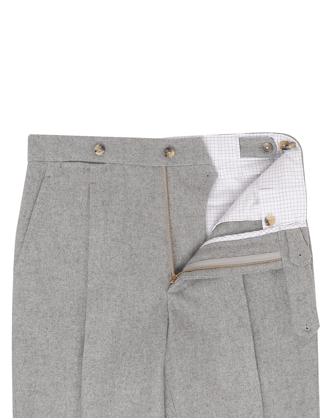 Light Grey Wool Flannel - 3