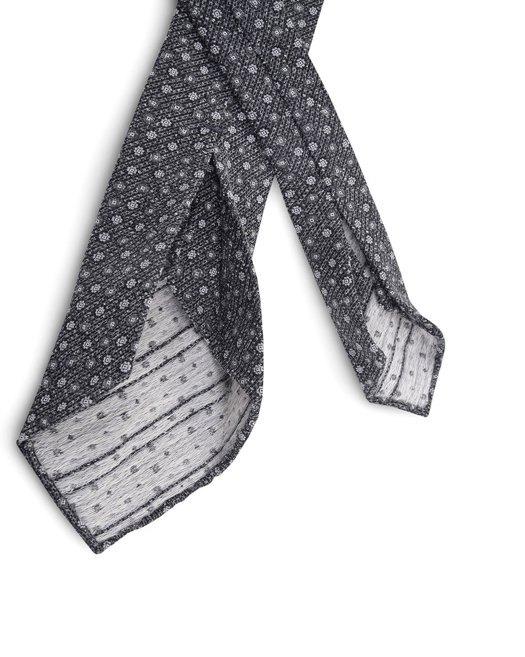 Grey Floral Tie - 3