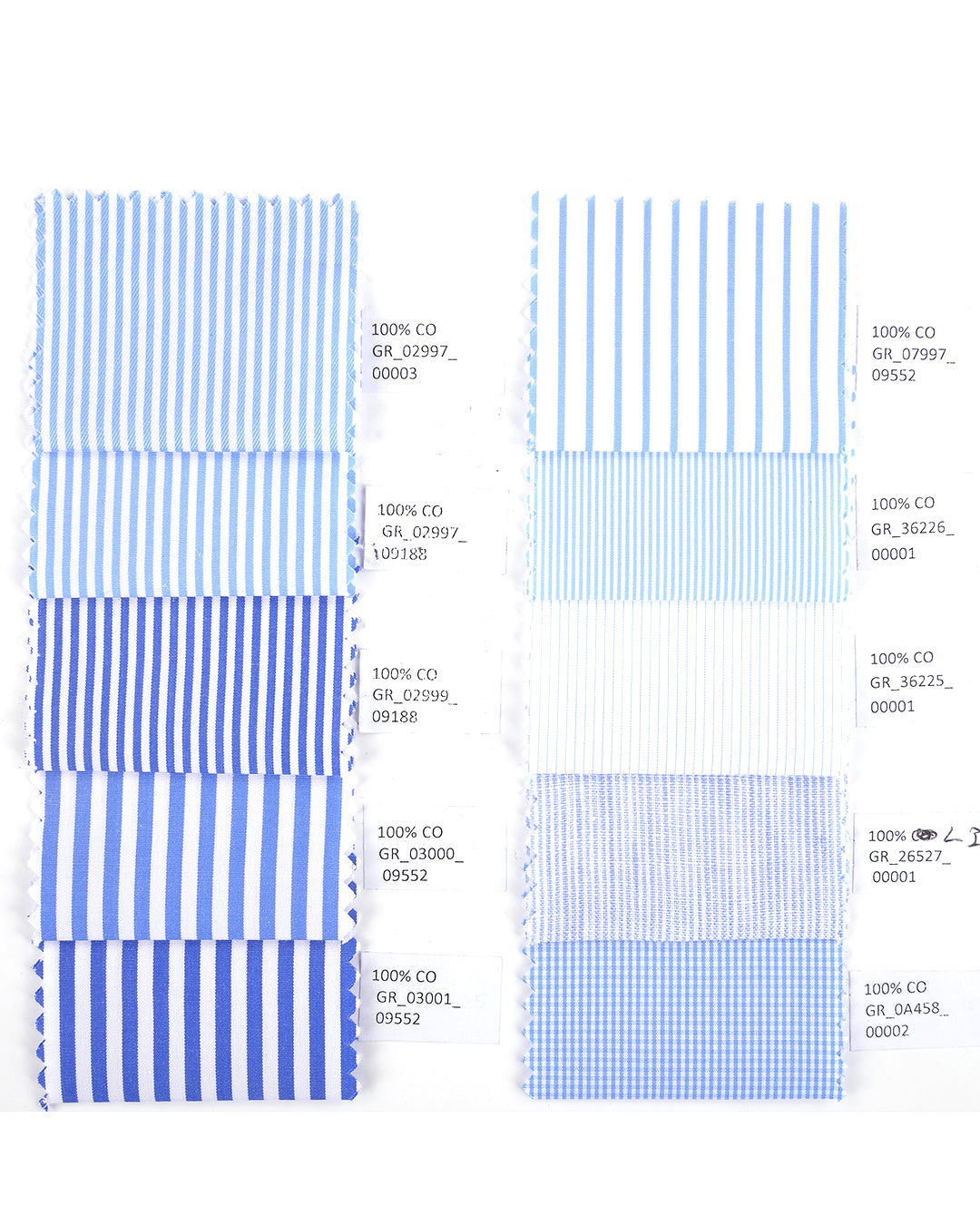 Grandi and Rubinelli Light Blue Hairline Stripes - 6