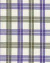 Purple Green Cream Twill Tattersall