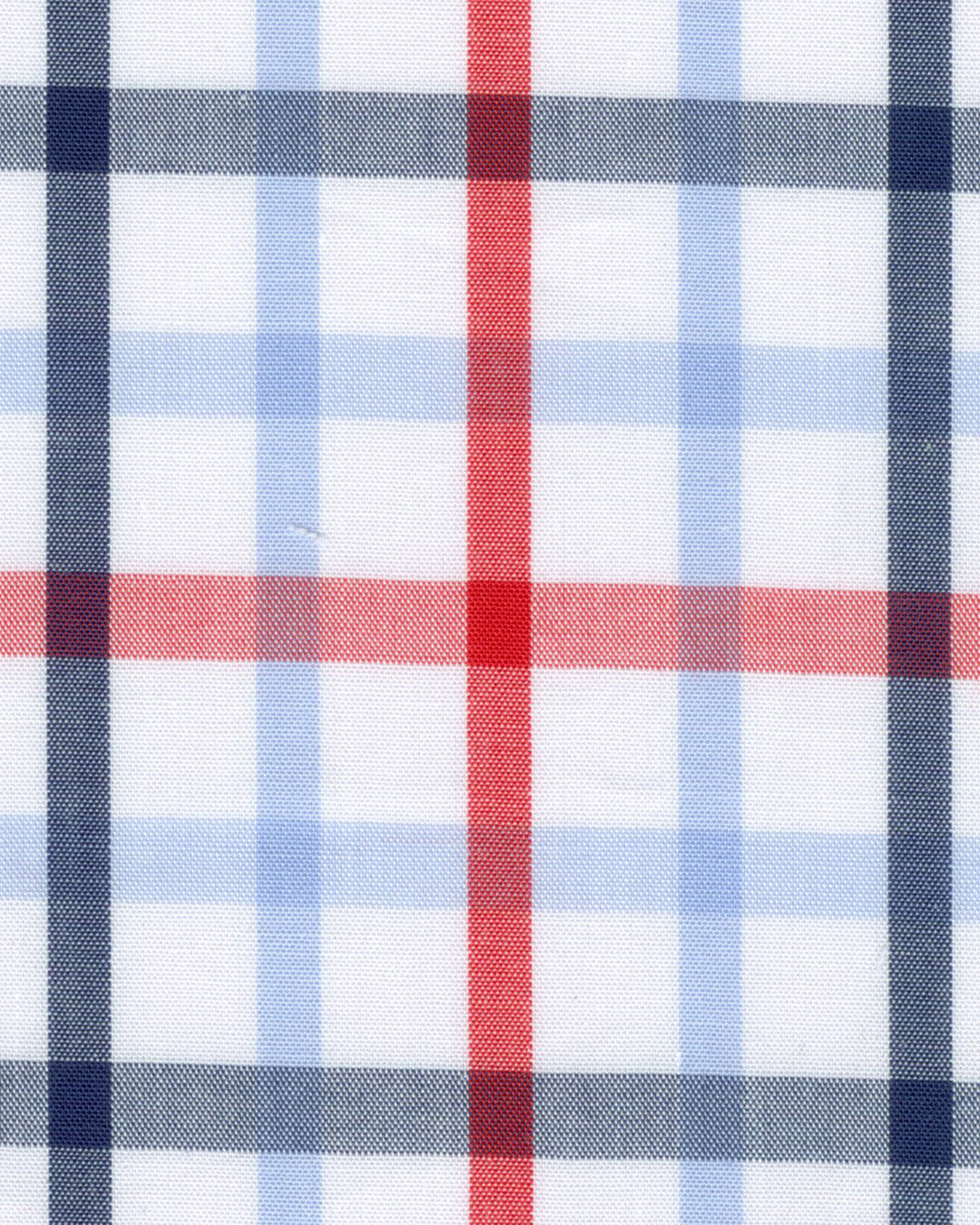 Red Navy Big Tattersall Shirt - 4