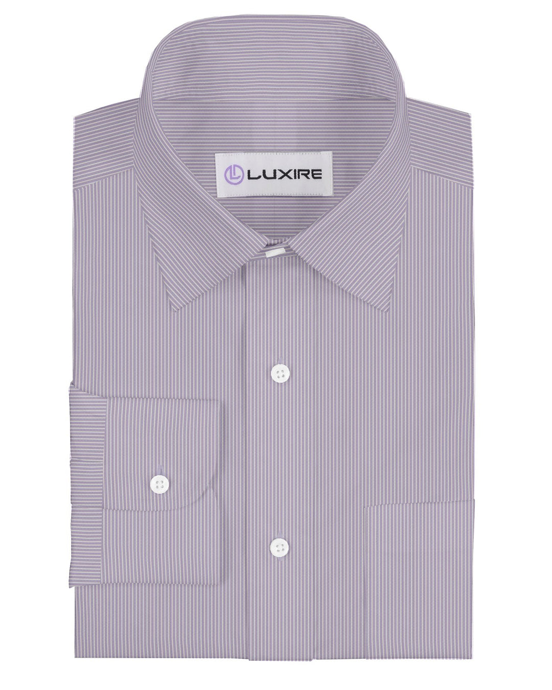 White Pin Stripes On Purple