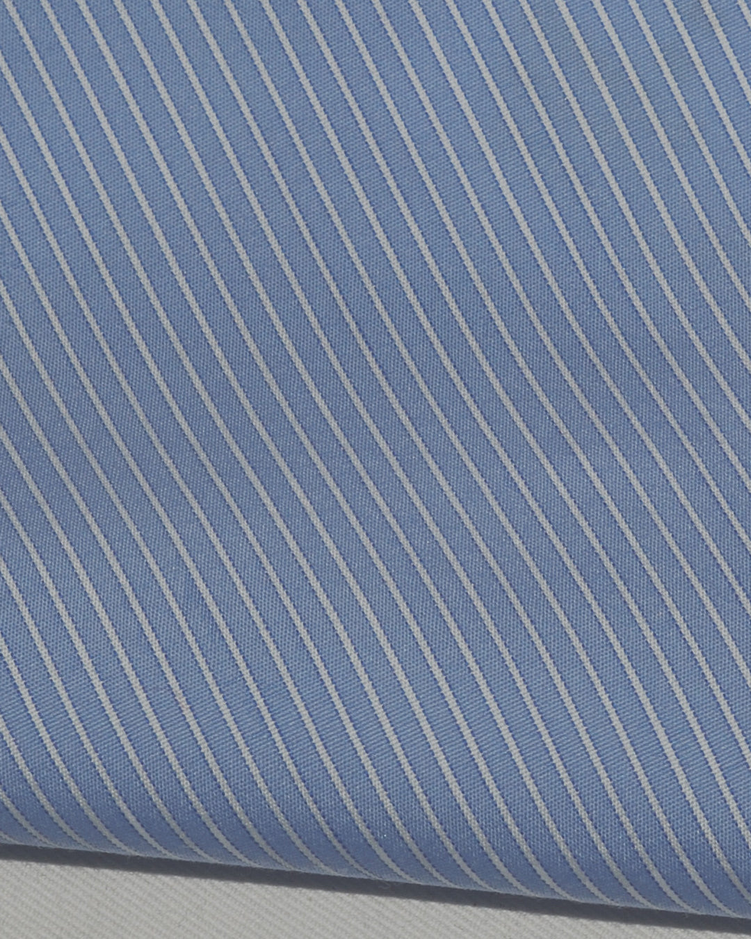Sic-Tess White Blue Pencil-Stripes With Silk - 4