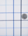 Shades Of Blue Checks On White