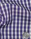 Purple White Gingham