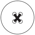 Hand-attached Button
