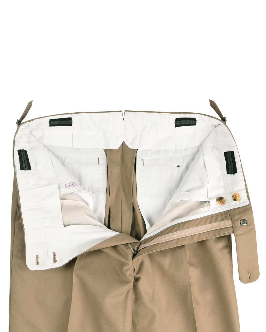 Holland Sherry Classic Worsted Flannel Khaki Twill - 3