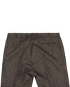 Holland & Sherry Tweed Wool Multicolor Brown Tint - Pink With Blue Orange Point Tweed