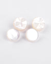 Ovale fresato Pearl White
