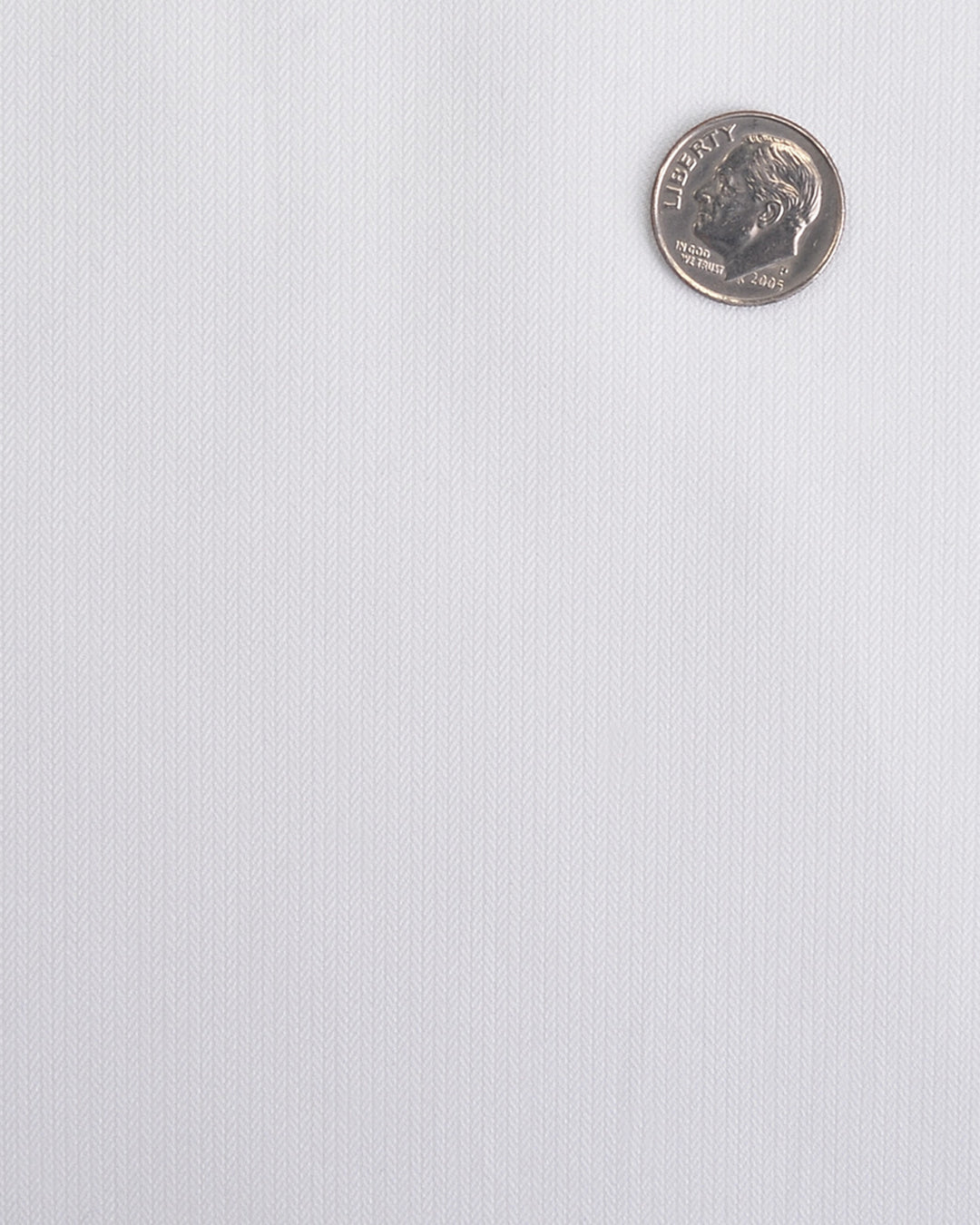 Business Shirt: White Micro Herringbone - 6