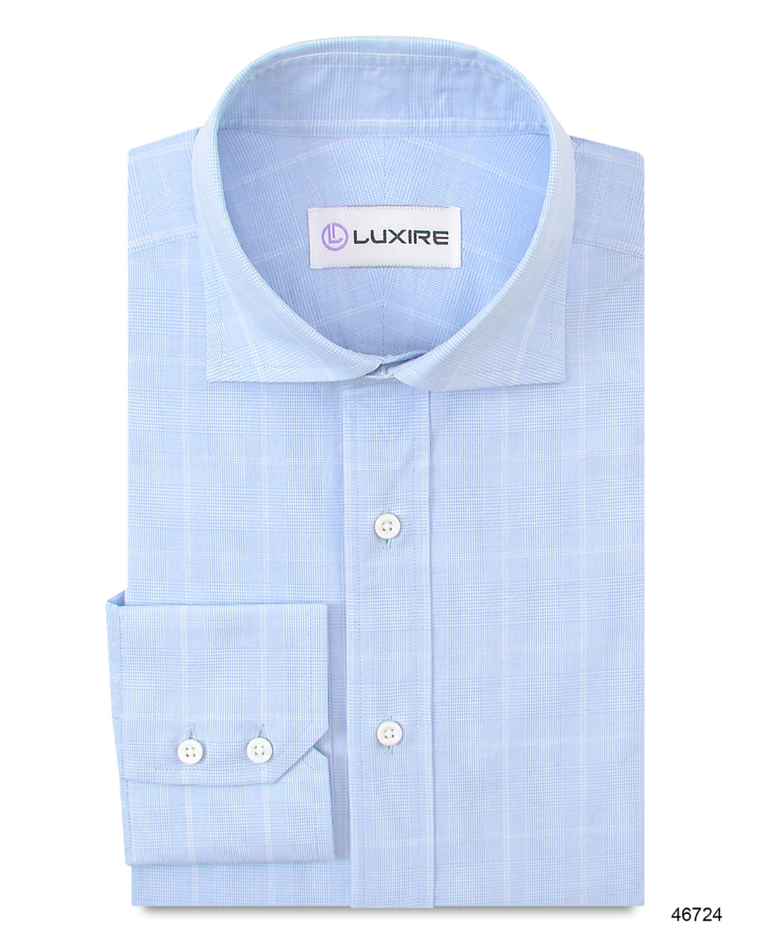 Light Sky Blue Glen Plaid - 1