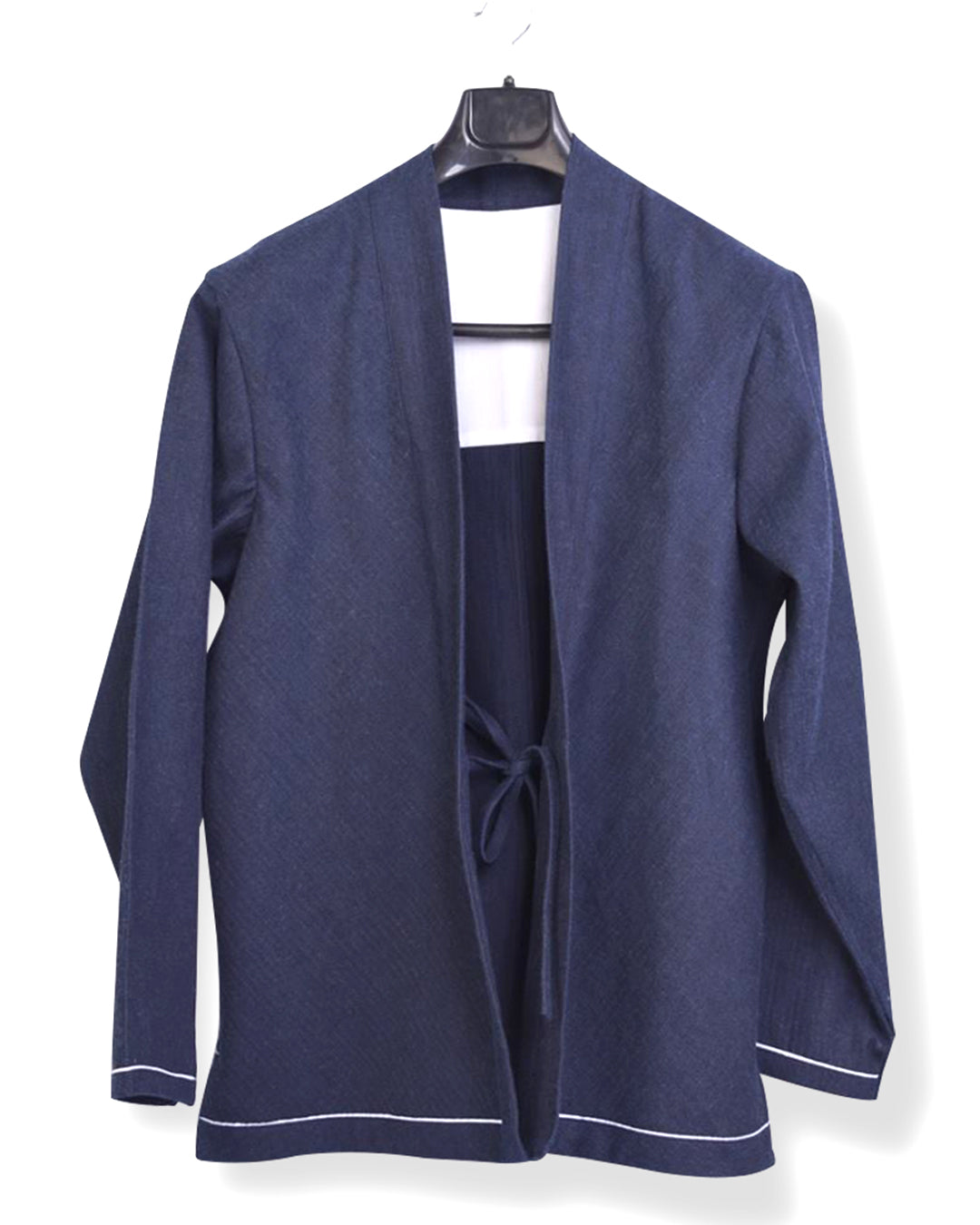 Luxire Noragi / Kimono in Indigo Herringbone - 1