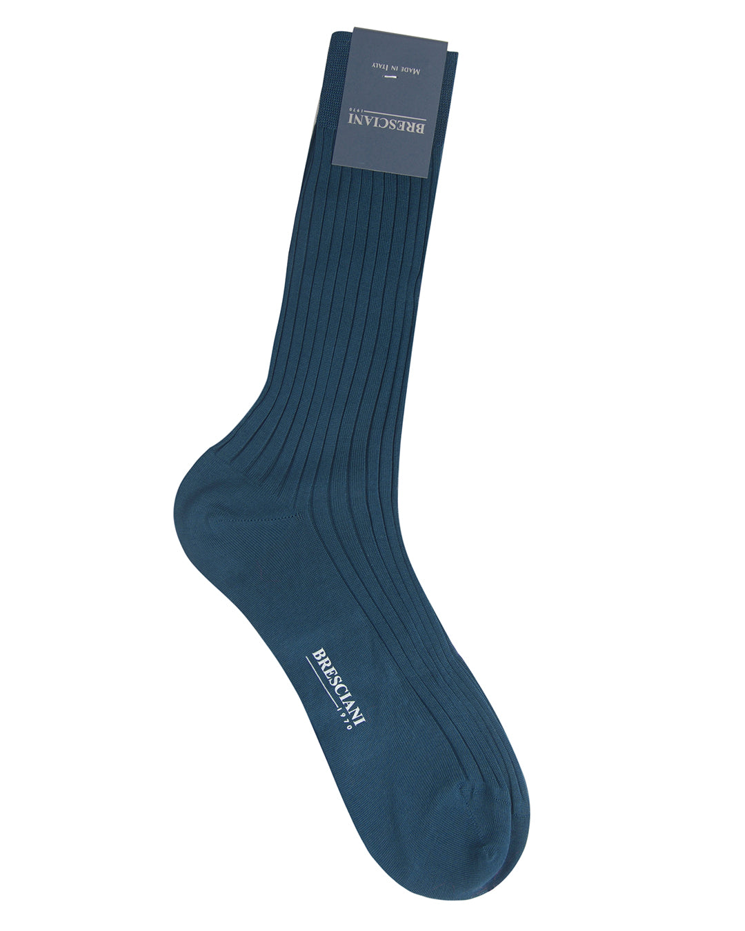 Bresciani  Cotton Rib Socks-Bulette - Medium